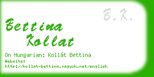 bettina kollat business card