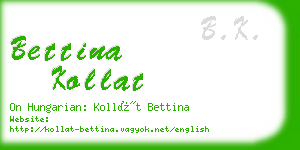 bettina kollat business card